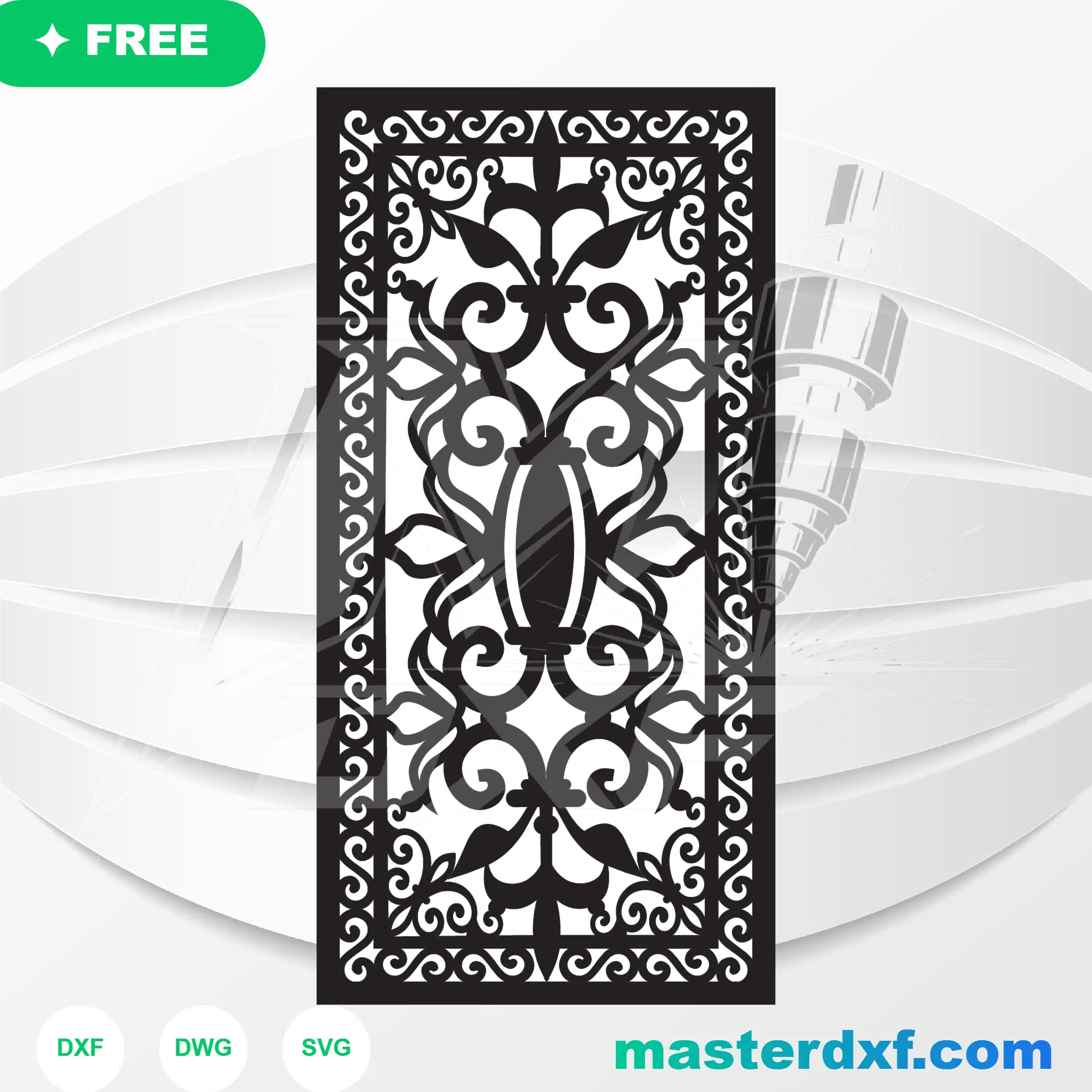 Intricate Moroccan Geometric Lattice Cutting File for Architecture DXF File